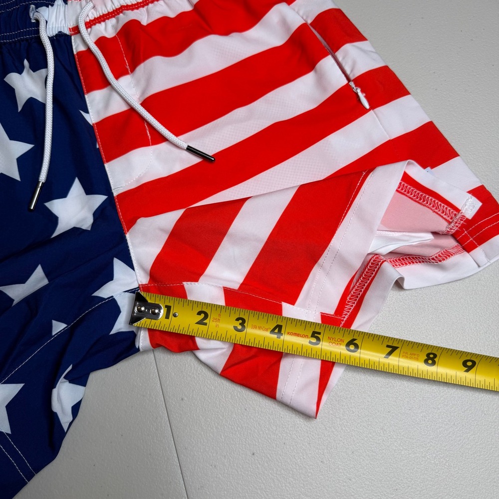 Maamgic Mens XS American Flag Swim Trunks Stars Stripes Patriotic Board Shorts - Picture 5 of 12